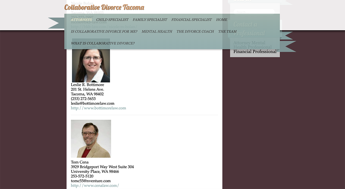 screenshot of portraits on disorganized webpage